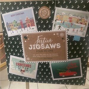 Festive Jigsaws Four-in-One Puzzle Set